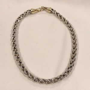 David yurman necklace silver and gold